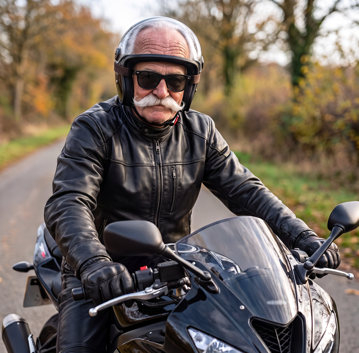 Sotocasco "El Yayo" – Pasamontañas para moto con cara de abuelo
